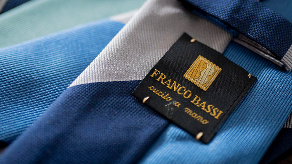 FRANCO BASSI (フランコバッシ) 100%イタリア縫製によるモダンなネクタイ