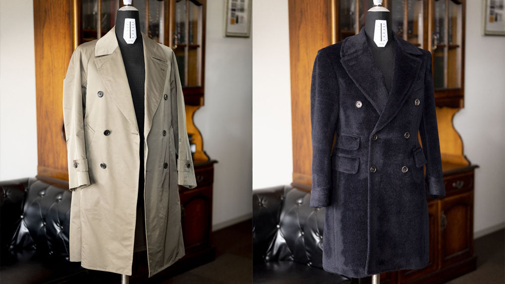 お客様の仕上がったとっておきのコートと春夏のコートのお勧めについて