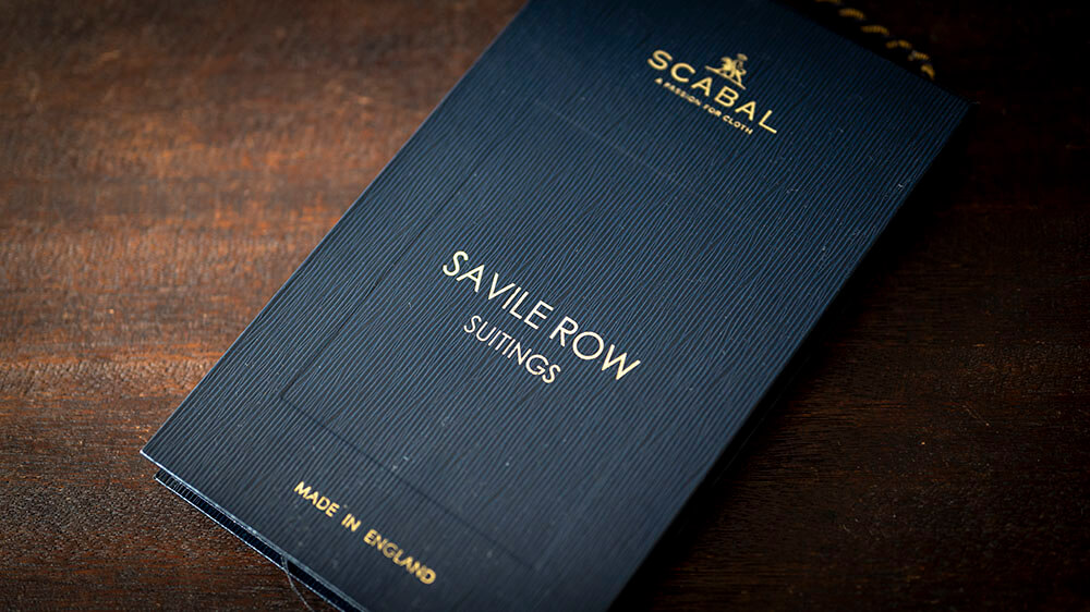 【A様のご依頼】SCABAL “SAVILE ROW” 変形ヘリンボーンのグレースーツ