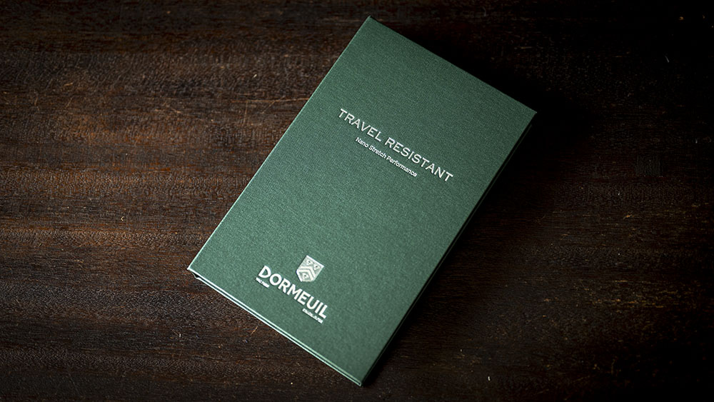 【DORMEUIL (ドーメル) 2025AW新バンチ紹介】TRAVEL RESISTANT (トラベル レジスタント) 