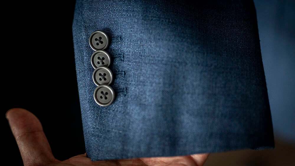 【T様 仕上がり例】DORMEUIL NATURALS の春夏ネイビージャケット｜ 奥行きのある色味 & 軽い着心地