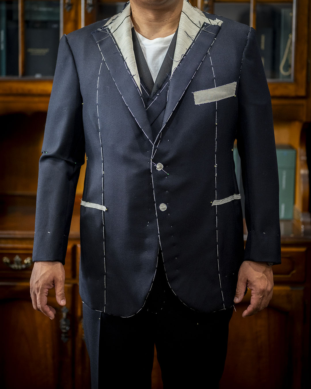 【株式会社世輝 下田哲史様】仮縫いを経て完成したオーダースーツ ~SCABAL CLASSICS 360g/m~