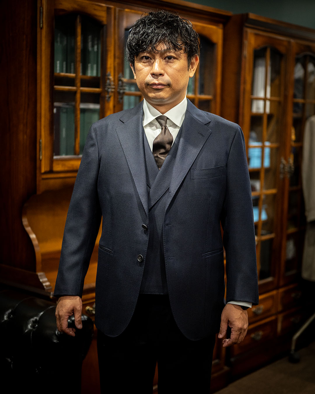【株式会社世輝 下田哲史様】仮縫いを経て完成したオーダースーツ ~SCABAL CLASSICS 360g/m~