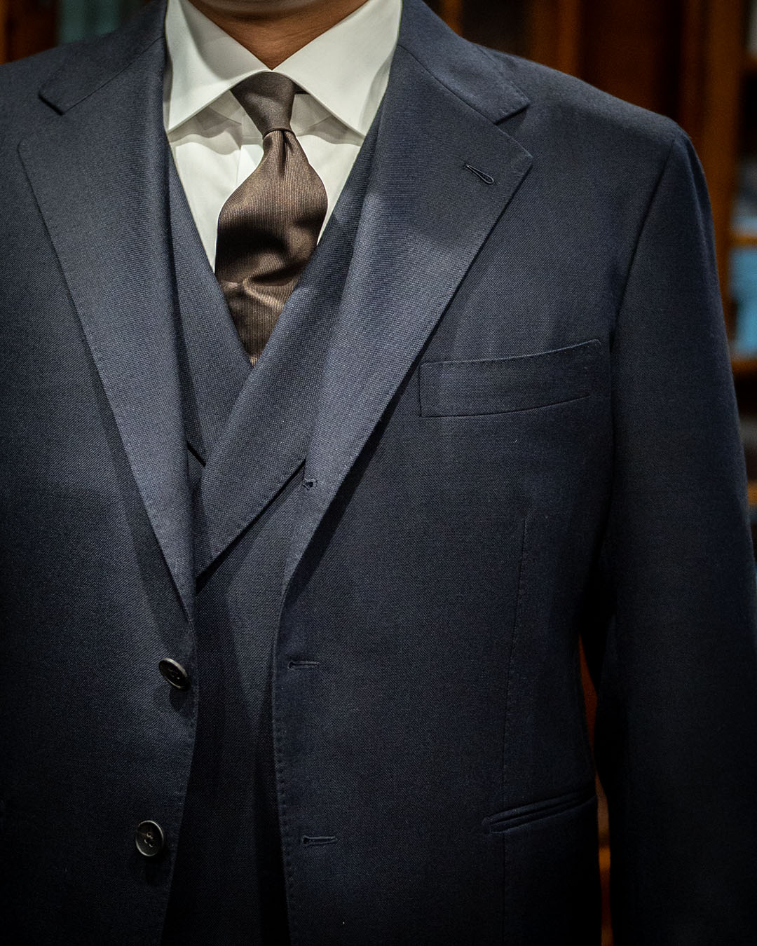 【株式会社世輝 下田哲史様】仮縫いを経て完成したオーダースーツ ~SCABAL CLASSICS 360g/m~