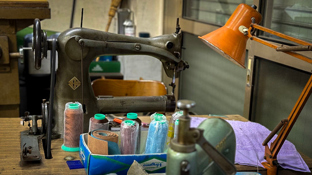 老舗ベルト工房にお邪魔してきました。#日本のモノづくり