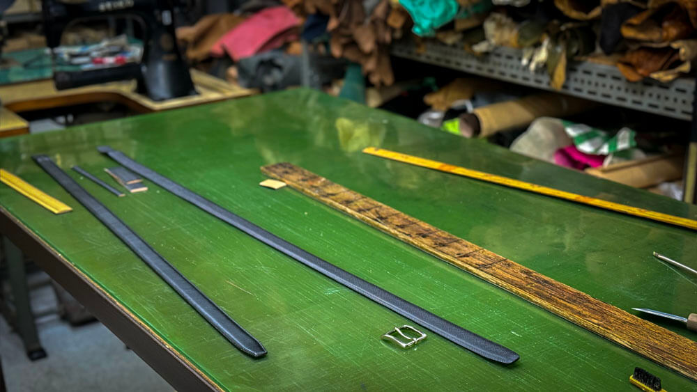 老舗ベルト工房にお邪魔してきました。#日本のモノづくり