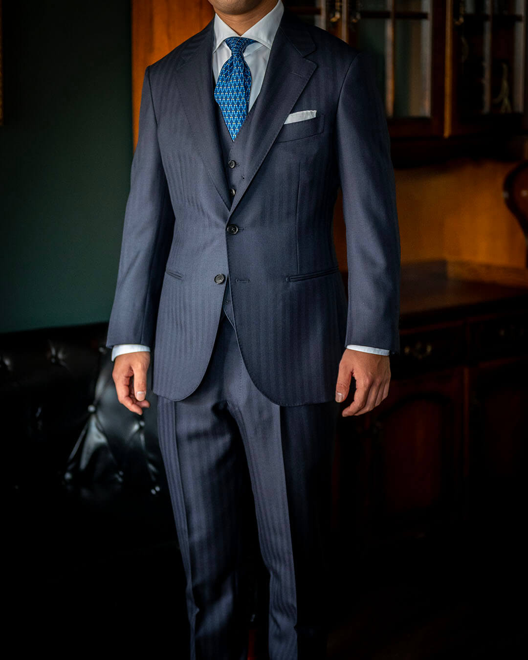 成人式スーツをオーダーで。~姫路市のお客様の仕上がり例~