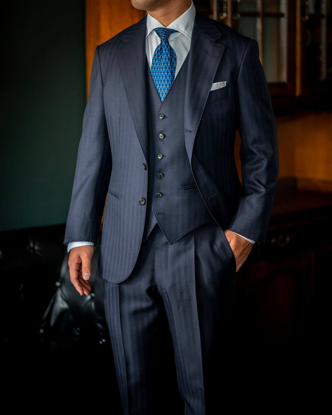 成人式スーツをオーダーで。~姫路市のお客様の仕上がり例~