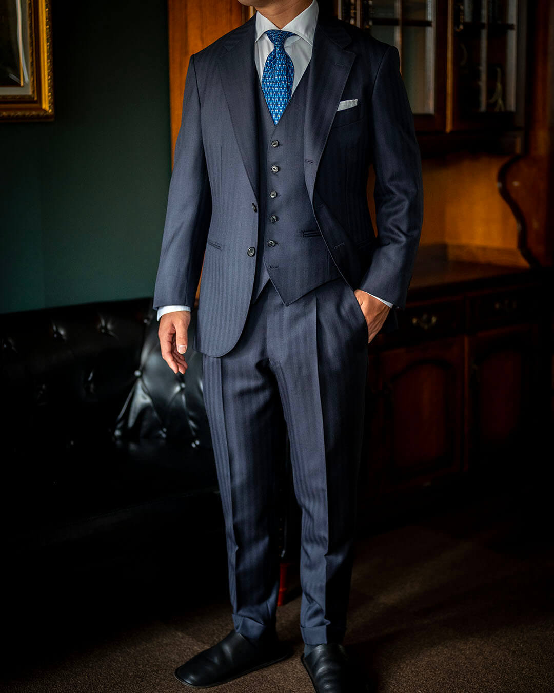 成人式スーツをオーダーで。~姫路市のお客様の仕上がり例~