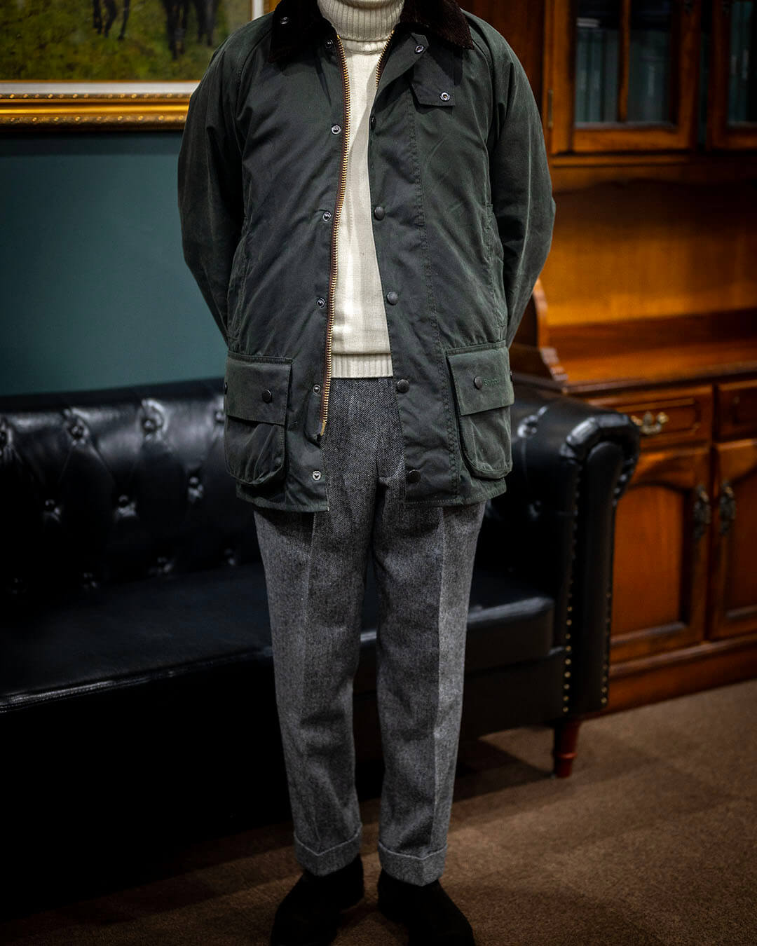 【大阪府のH様】ネイビージャケットに合う秋冬トラウザーズのご依頼