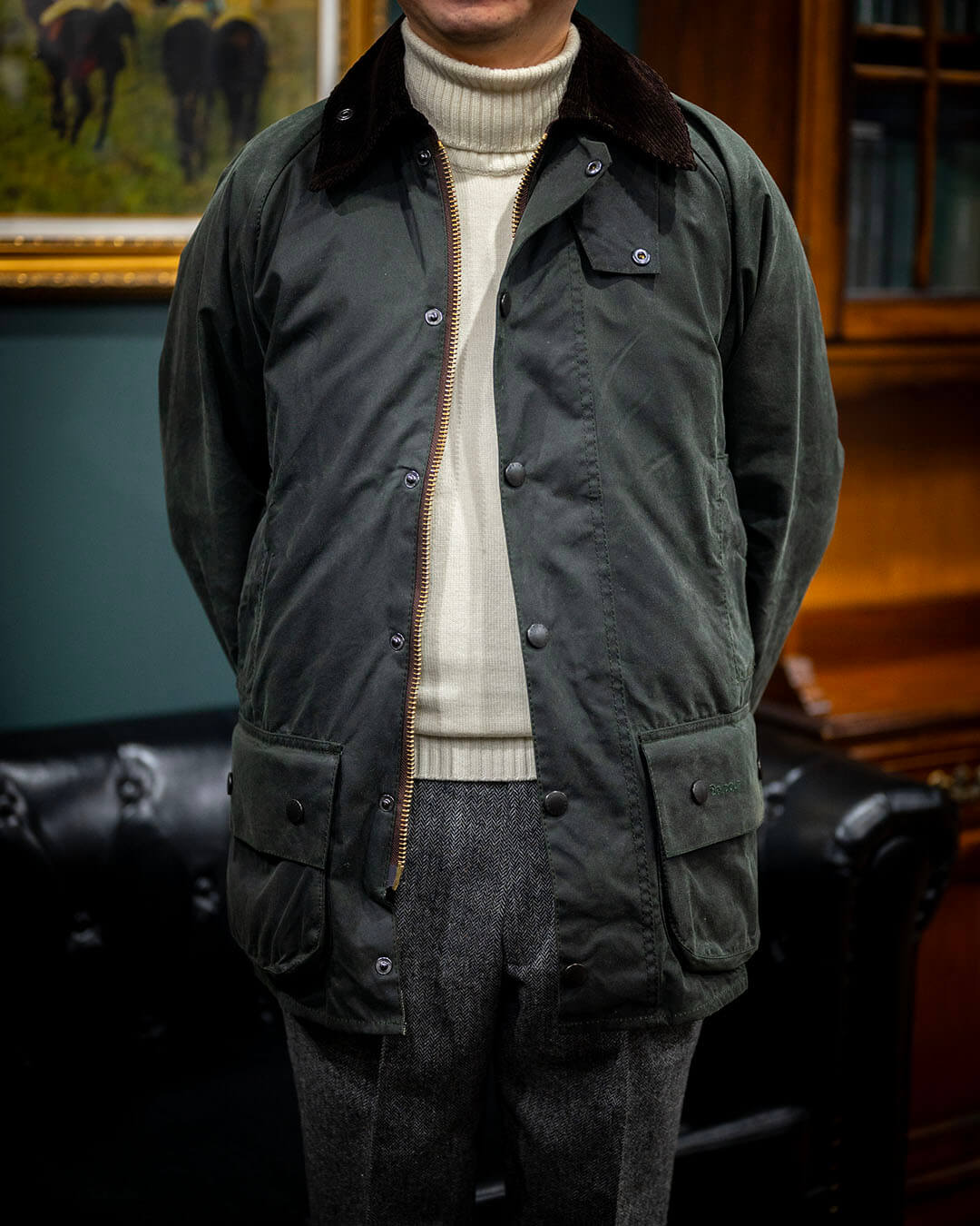 【大阪府のH様】ネイビージャケットに合う秋冬トラウザーズのご依頼