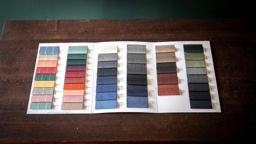 【春夏生地】HOLLAND & SHERRY “AIRESCO (エアレスコ)” と英国、日本製のフレスコ素材が新たにEGRETまで到着しました。