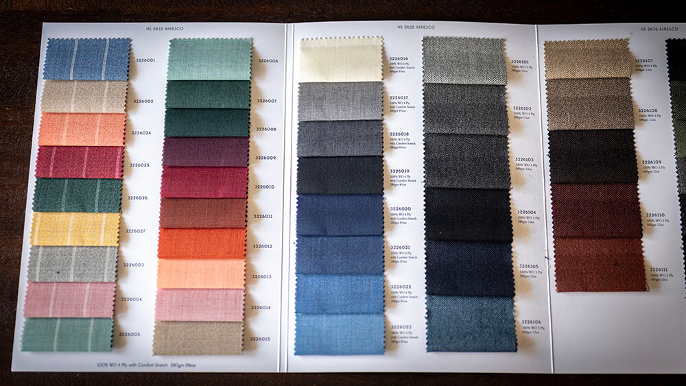 【春夏生地】HOLLAND & SHERRY “AIRESCO (エアレスコ)” と英国、日本製のフレスコ素材が新たにEGRETまで到着しました。