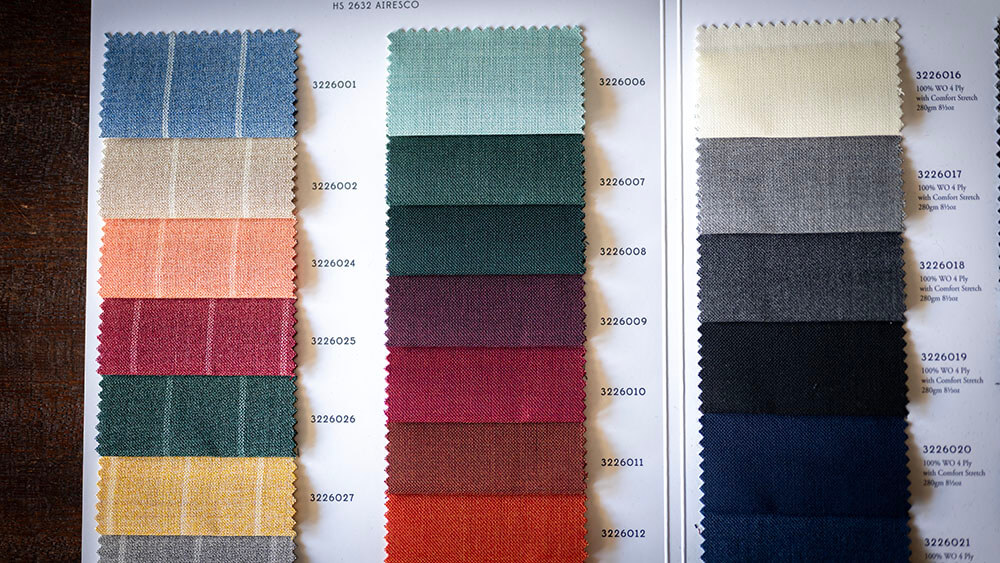 【春夏生地】HOLLAND & SHERRY “AIRESCO (エアレスコ)” と英国、日本製のフレスコ素材が新たにEGRETまで到着しました。