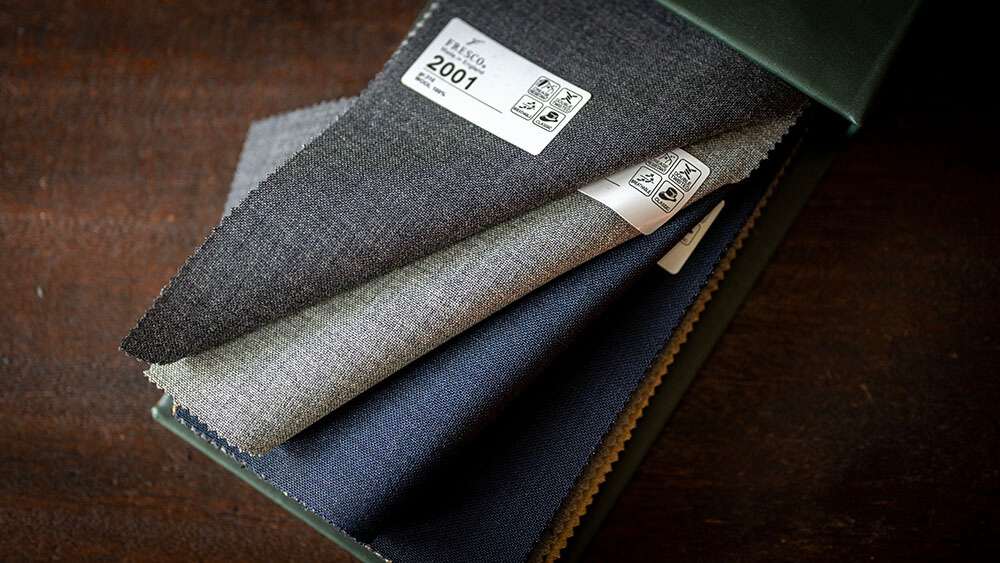 【春夏生地】HOLLAND & SHERRY “AIRESCO (エアレスコ)” と英国、日本製のフレスコ素材が新たにEGRETまで到着しました。