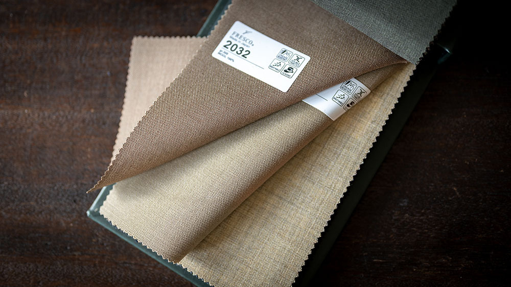 【春夏生地】HOLLAND & SHERRY “AIRESCO (エアレスコ)” と英国、日本製のフレスコ素材が新たにEGRETまで到着しました。