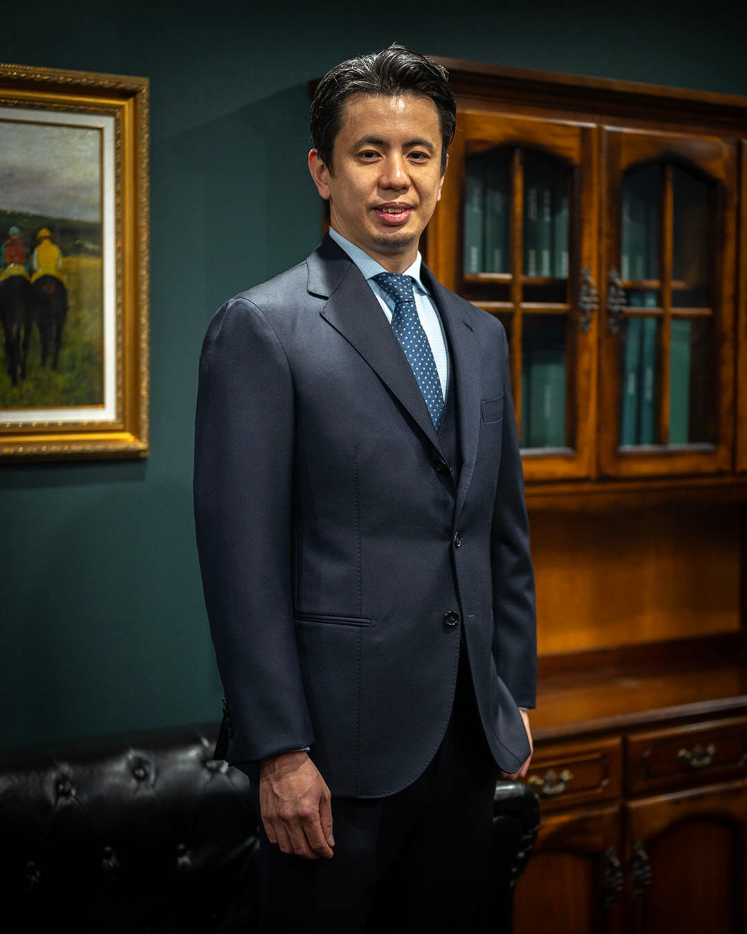 【重い目付のクラシカルな生地】ご愛顧いただいている田中様のオーダースーツ