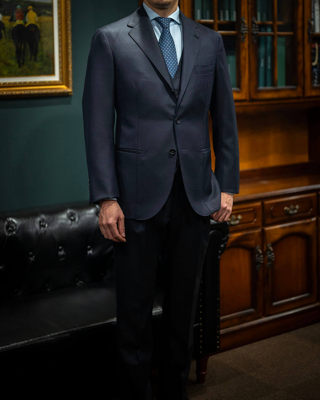 【重い目付のクラシカルな生地】ご愛顧いただいている田中様のオーダースーツ
