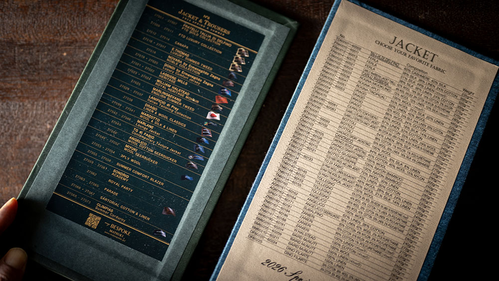 【2026春夏】T社、M社の特選ジャケット生地が入荷してきました。～FERLA・CARLO BARBERA・DRAGO・CANONICO etc...～