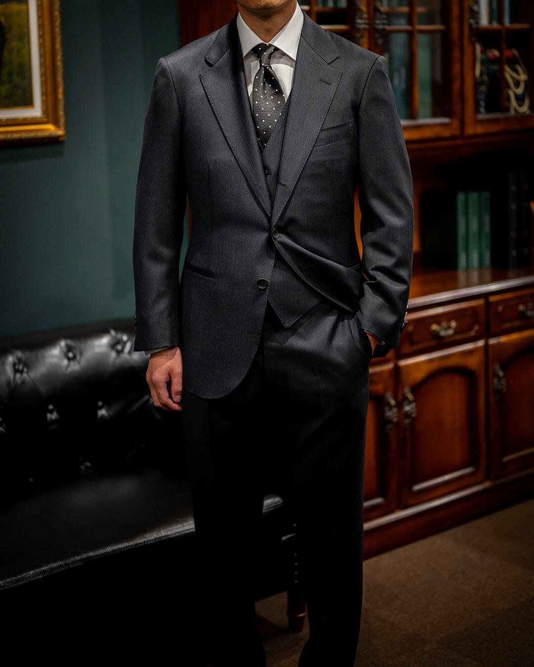 【I様のオーダースーツ】息子に仕立ての良いスーツを体感してほしいという想い