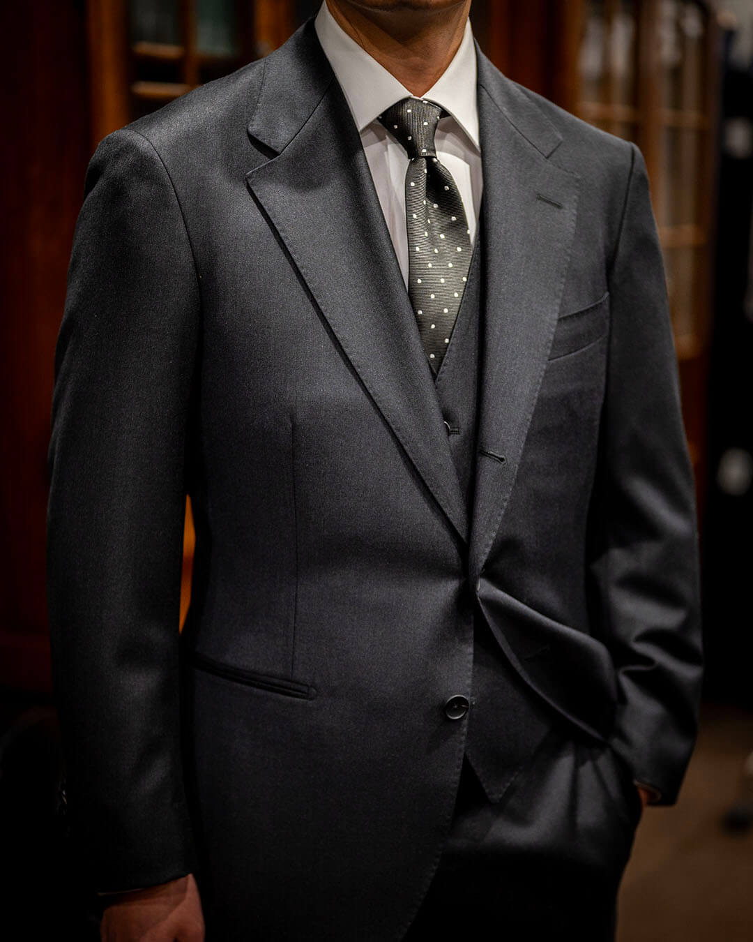 【I様のオーダースーツ】息子に仕立ての良いスーツを体感してほしいという想い