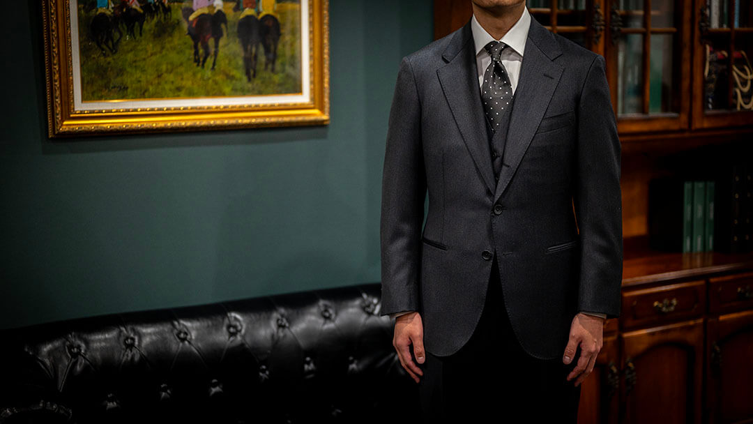 【I様のオーダースーツ】息子に仕立ての良いスーツを体感してほしいという想い